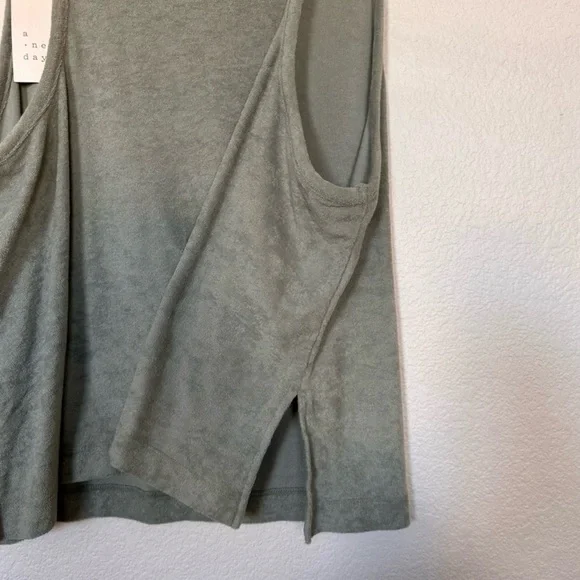 A New Day Sage Green Tank Top - Picture 6 of 6